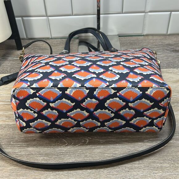 1819 Tory Burch Kerrington square Fiori print tote bag - Picture 3 of 13